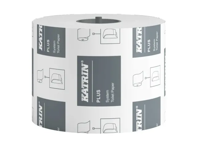 Papier toilette Katrin 66940 système Plus embouts 2 ép blanc palette
