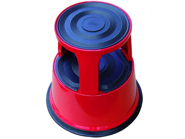 Opstapkruk Desq 420mm metaal rood