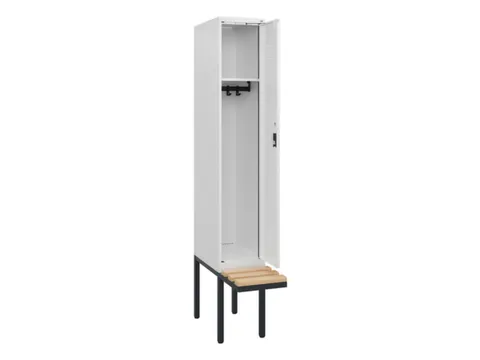 locker met bank,HxBxD 1950x300x815mm,1vak,vak B 300mm,cilinderslot