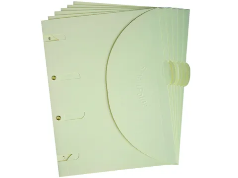Smartfolder geperforeerde opbergmappen A4 Beige 6 stuks