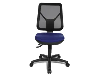 Bureaustoel,Permanentcontactmechanisme,Zitting Stof Blauw - 1