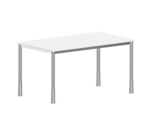 In hoogte verstelbaar bureau,HxBxD 720-840x1400x800mm,Bl-wit