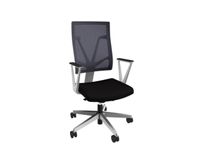 Nowy Styl Bureaustoel 4ME Met Netbekleding In Blauw Onderstel Wit