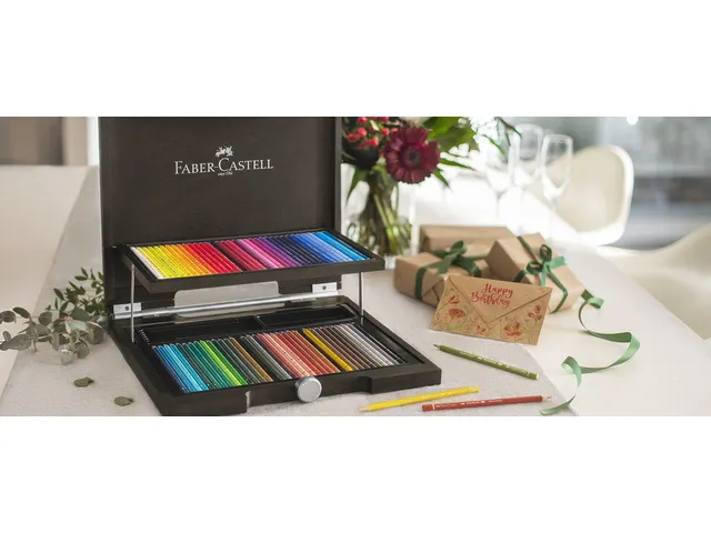 Kleurpotlood Faber Castell Polychromos houten koffer 72 stuks