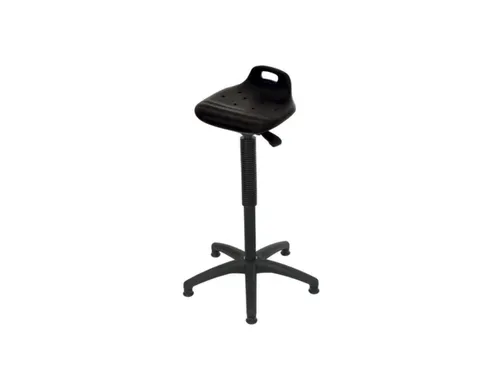 stasteun Zwart PU-schuim-ergonomisch gevormde zitting zwart