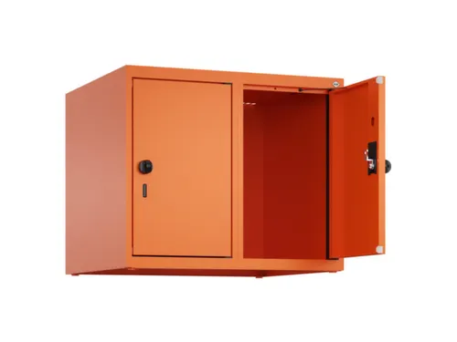 opzetkast,v. locker,2vak.,vak B 300mm,HxBxD 500x600x500mm,draaigrendel
