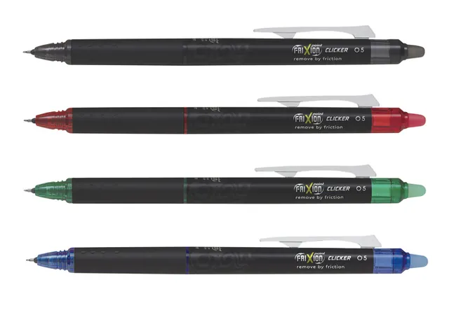 Roller encre gel Pilot FriXion Point Clicker pointe fine 0,5mm noir