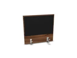 opzetpaneel bureau aanbouw achter NP-tiepolo nut BN8033-zwart 600mm