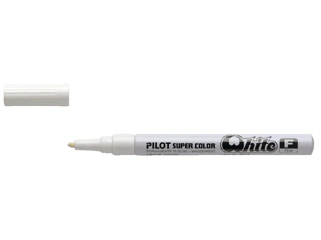 Viltstift Pilot Super Color Lakmarker Ronde Fijne punt Wit