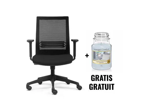 Actie Euroseats 2026 bureaustoel Evora + gratis Yankee kaars