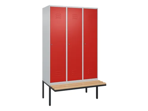 locker voor scheiding van kleding,HxBxD 2120x1200x815mm,3vak