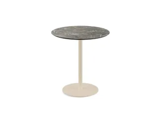 bistrotafel,HxØ 730x700mm,rond,schotelvoet zandkleuren - 1