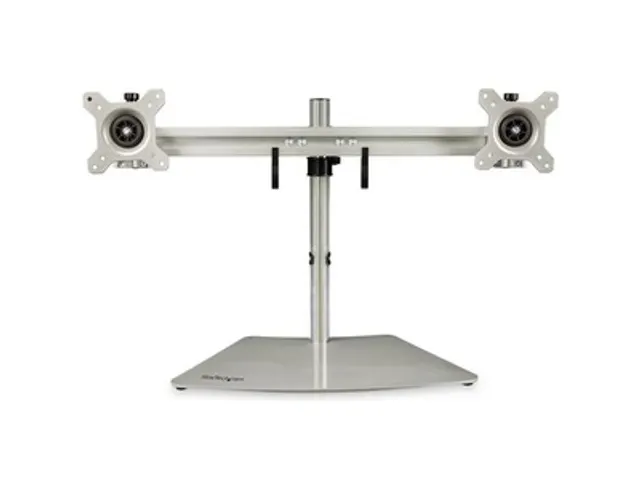 Dual-Monitor Stand - Horizontal - Silver