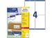 Verzendetiket Avery QuickPeel L7169-100 99.1x139mm Wit 400 Stuks