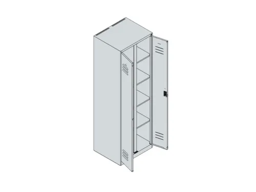 wasgoedverdeelkast,HxBxD 1850x600x500mm,vak B 300mm,draaigrendel