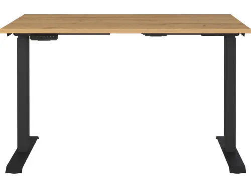 Elektrisch ihv bureau,HxBxD 720-1200x1200x800mm,blad Grandson-eiken