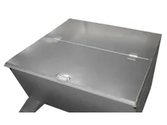 2-dlg. klapdeksel,staal,v. kiepbak 0,65m³,BxD 800x1440mm,verzinkt