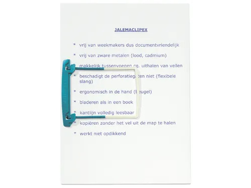 Bundelmechaniek JalemaClipex dekplaatjes petrol