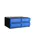 Combi-Ladensysteem Hxbxd 202X482X345Mm 4/4Behuizingen/laden Blauw