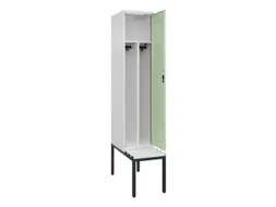 locker met bank,voor scheiding van kleding,HxBxD 2120x400x815mm,1vak