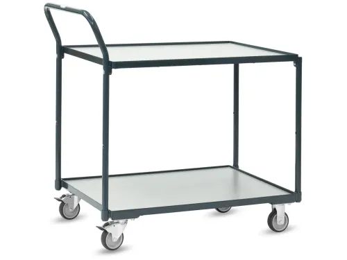 Tafelwagen 2241-7016 200kg 910x610mm 2 etages hout RAL7016