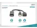 HDMI-adapter type HDMI DP M/M 0,3m ext. Voeding 4K@30Hz zwart