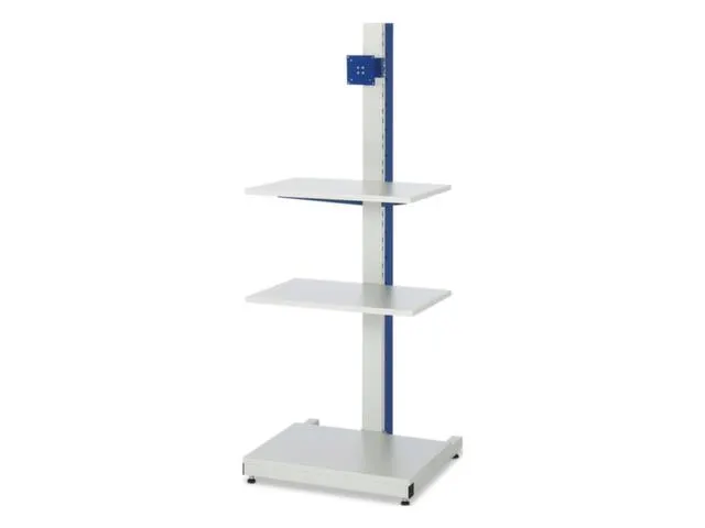 poste informatique,HxlxP 1680x650x650mm,1 support écran,3 tablettes
