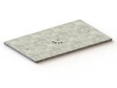 legbord,v. inhaakstelling,BxD 1000x600mm,vakl. 80kg,m. lengtekanaal