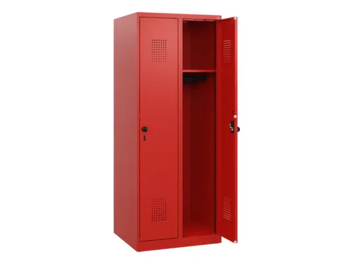schoollocker,HxBxD 1530x600x500mm,2vak,vak B 300mm,draaigrendel