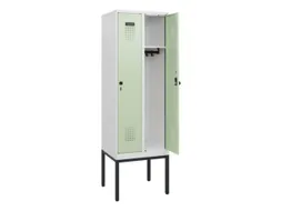 schoollocker,HxBxD 1950x600x500mm,2vak,vak B 300mm,draaigrendel