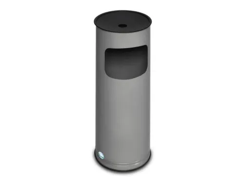 Combi-Asbak 610x250mm Aluminium Opvangbak Zwart Zilver 17 Liter