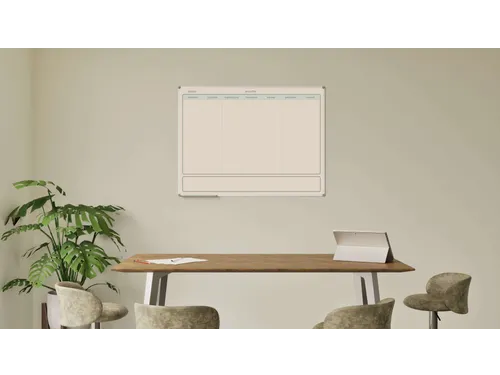 Weekplanner Elegance Engels softline profiel 8mm 90x120cm aluframe