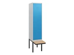 locker met bank,HxBxD 1950x400x815mm,1vak,vak B 400mm,cil.-slot