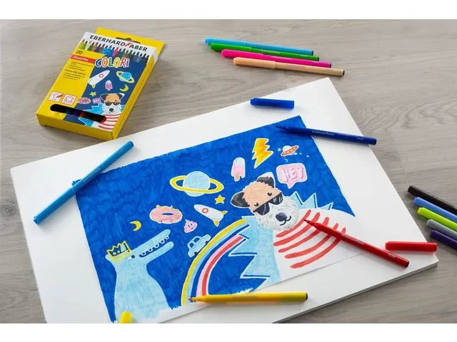 Viltstift Eberhard Faber 50 kleuren