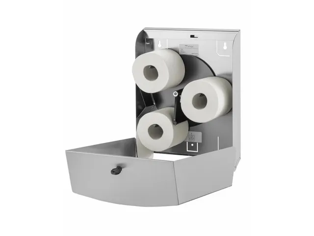 Distributeur 3 rouleaux papier toilette standard Inox WIN TR3 SAL