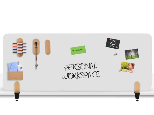 Bureauscherm Elements whiteboard 60x160cm klemmen