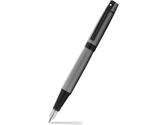 Vulpen SHEAFFER 300 E9345 F Matte grey lacquer polished black
