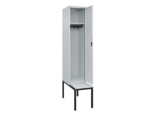 locker met bank,HxBxD 2120x400x815mm,1vak,vak B 400mm,cilinderslot