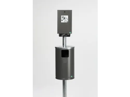 hondentoilet,v. buiten,afvalbak 30l,v. 200zakjes,HxBxD 2000x350x480mm