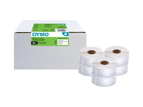 Etiket Dymo 11354 multifunctioneel 32x57mm 6 rollen á 1000 stuk