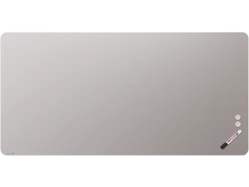 Mat Glasbord 100x200cm Warm Grey Ronde Hoeken