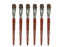 Penseel Kangaro Serie 121 plat Nr. 24 geitenhaar doos 6 stuks