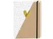 Notitieboek kraft gouden hart A5 lijn 92 pagina's softcover