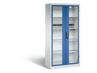 acculaadkast 1950x930x500mm 5stekkerdozen 230V cil.-slot front RAL5010 - 2