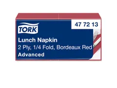 Servetten Tork 477213 2-laags 33x33cm rood 1/4 vouw 200st.