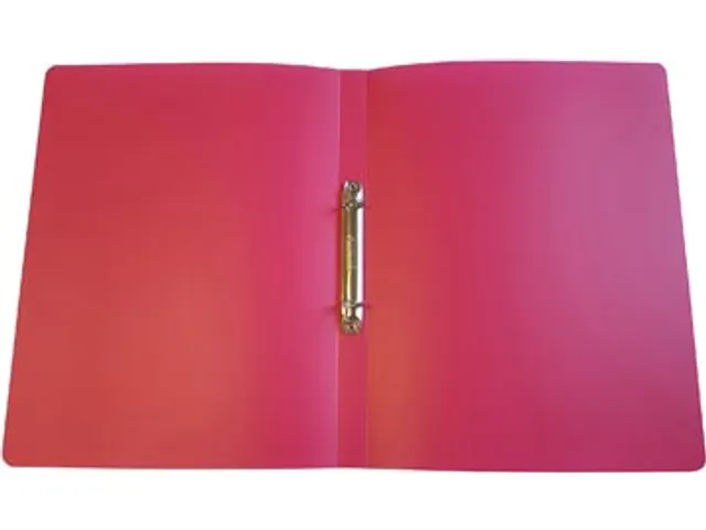 ringmap voor A4 uit PP 2 ringen van 16 mm roze