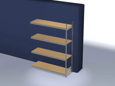 breedvakstelling,aanbouwveld,HxBxD 2500x2020x635mm,vakl. 350kg