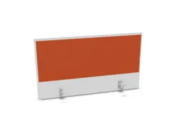 opzetpaneel,v. bureau,aanbouw achter,B 1000mm,Bl-wit,BN3012-oranje