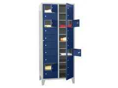 Wasgoedkast 1850x770x500 2x10 Vakken M. Poten Ral7035 Front Ral5010