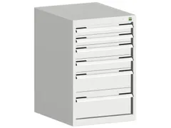 ladekast HxBxD 800x525x525mm 6laden romp RAL7035 front RAL7035